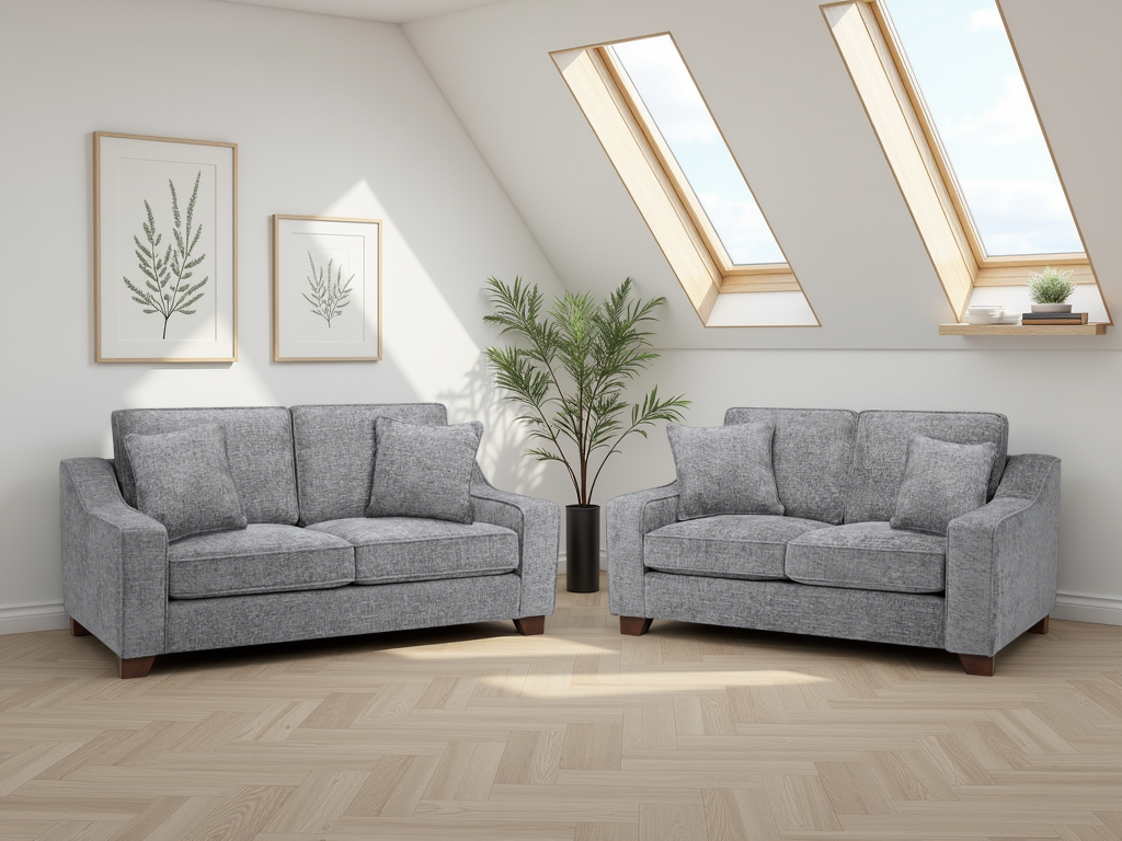 Nebraska 3&2 Seater Sofa Set – room photo