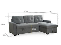 ALDER Sofa Bed With Reversible Chaise