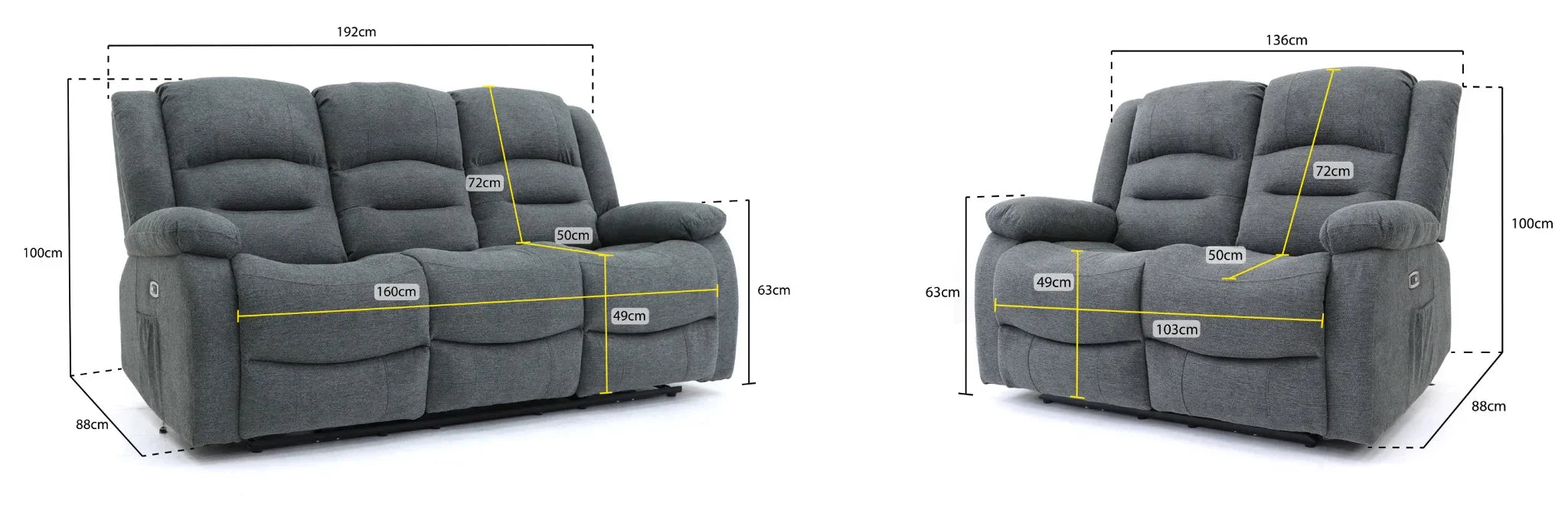 ALVA 3+2 Power Recliner Sofa Set