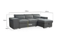 ARTEMIS Sofa Bed Reversible Chaise