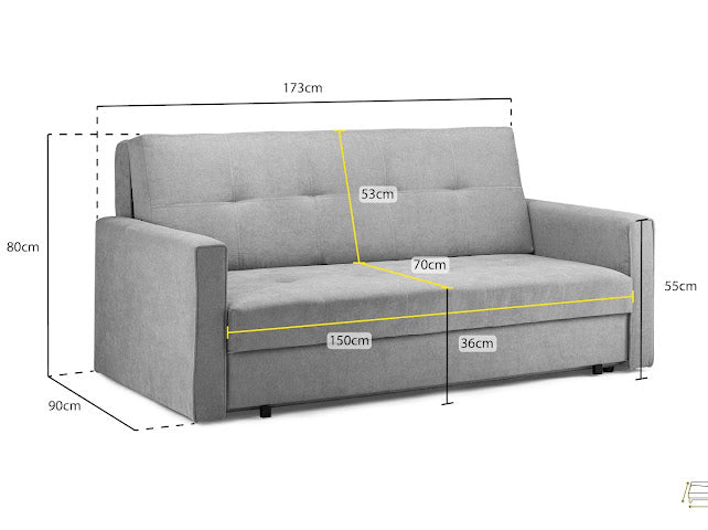 VIVA 3 Seater Sofabed