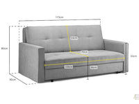 VIVA 3 Seater Sofabed