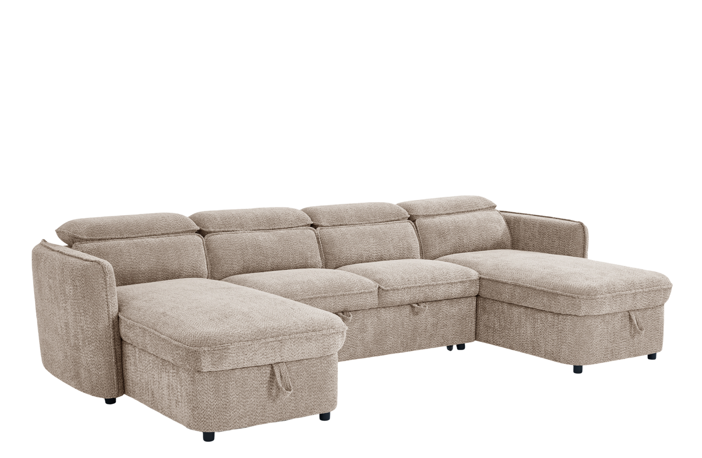 CAPRI U-Shape Sofa Bed With Storage