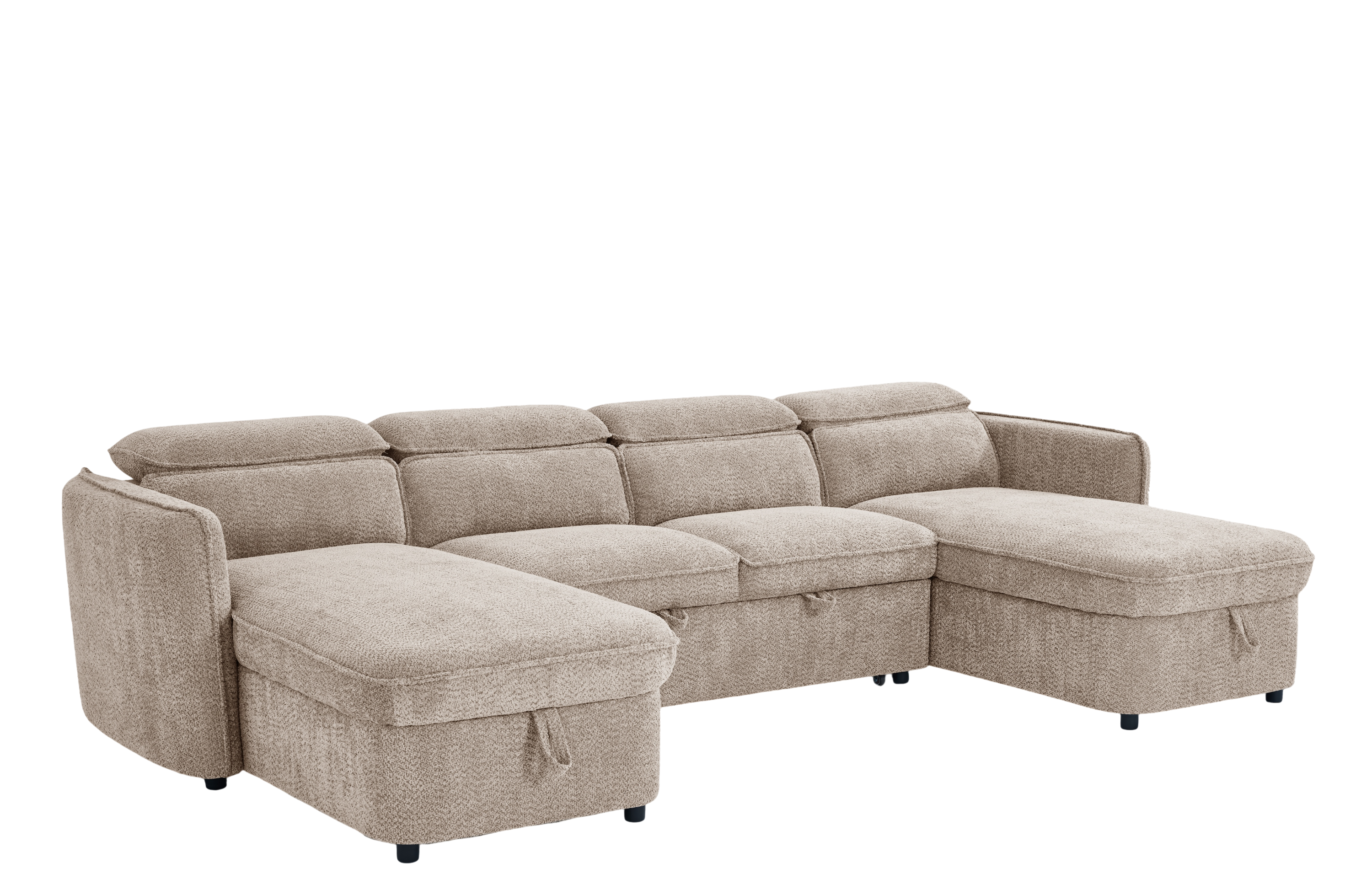 CAPRI U-Shape Sofa Bed With Storage