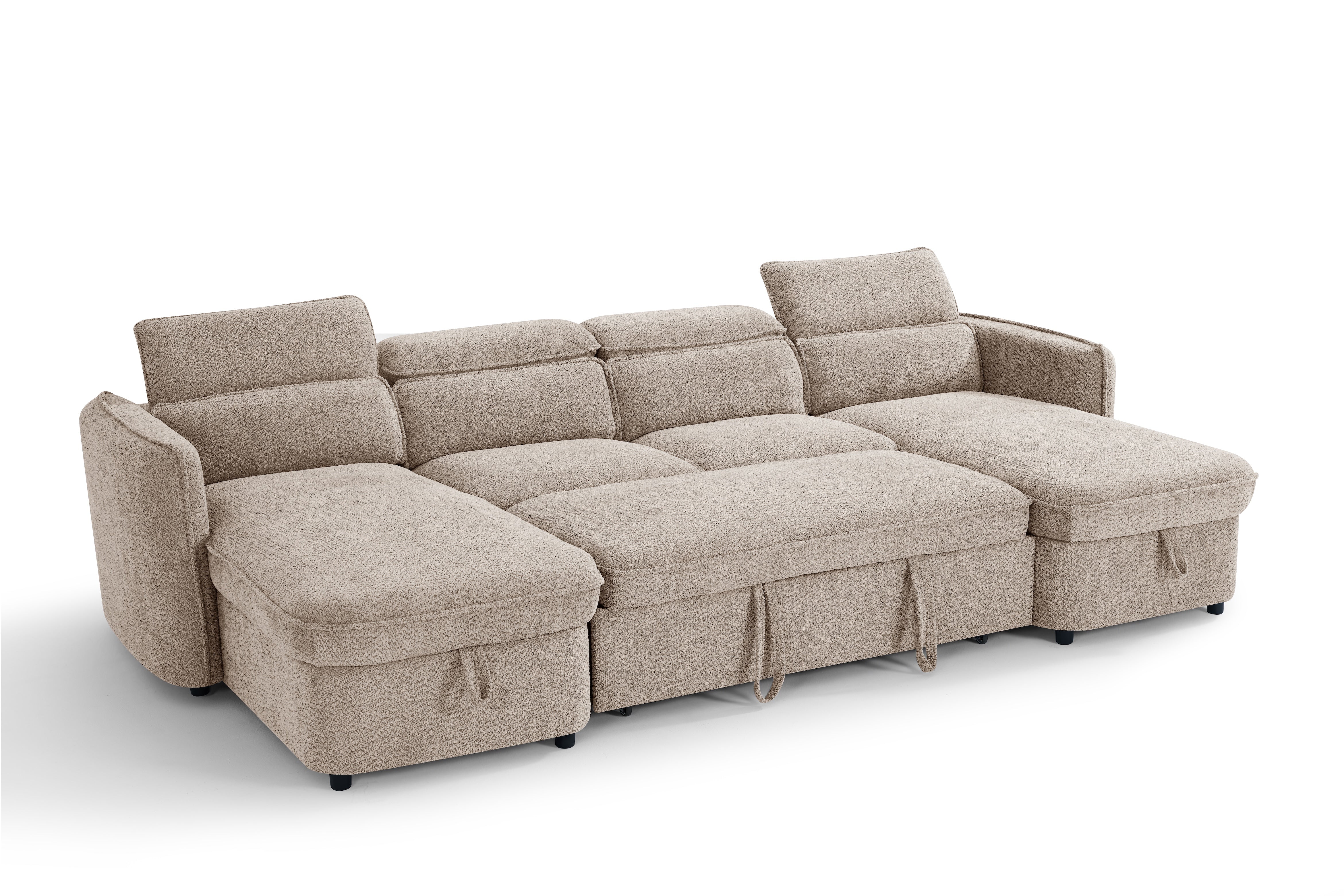 CAPRI U-Shape Sofa Bed With Storage