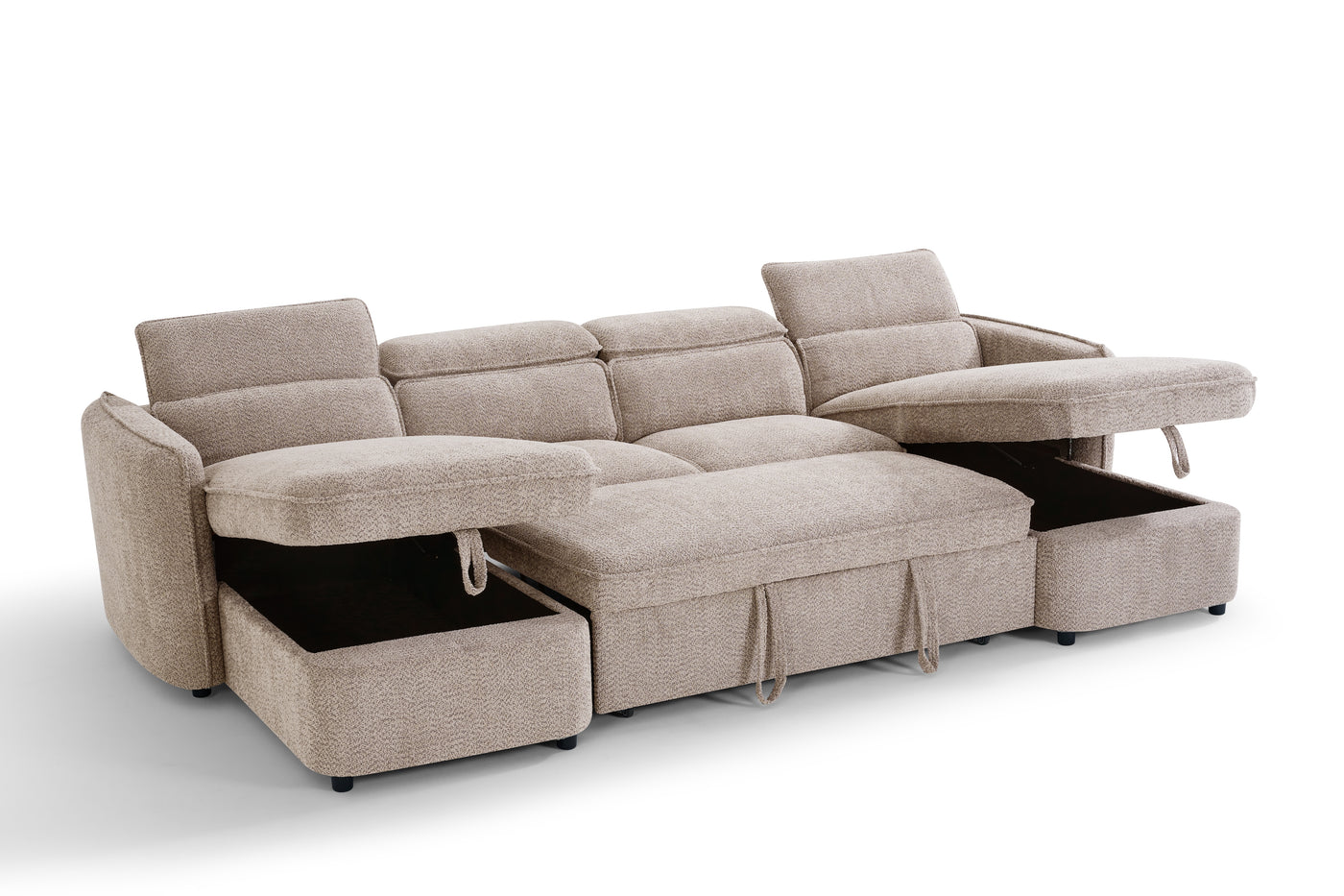 CAPRI U-Shape Sofa Bed With Storage