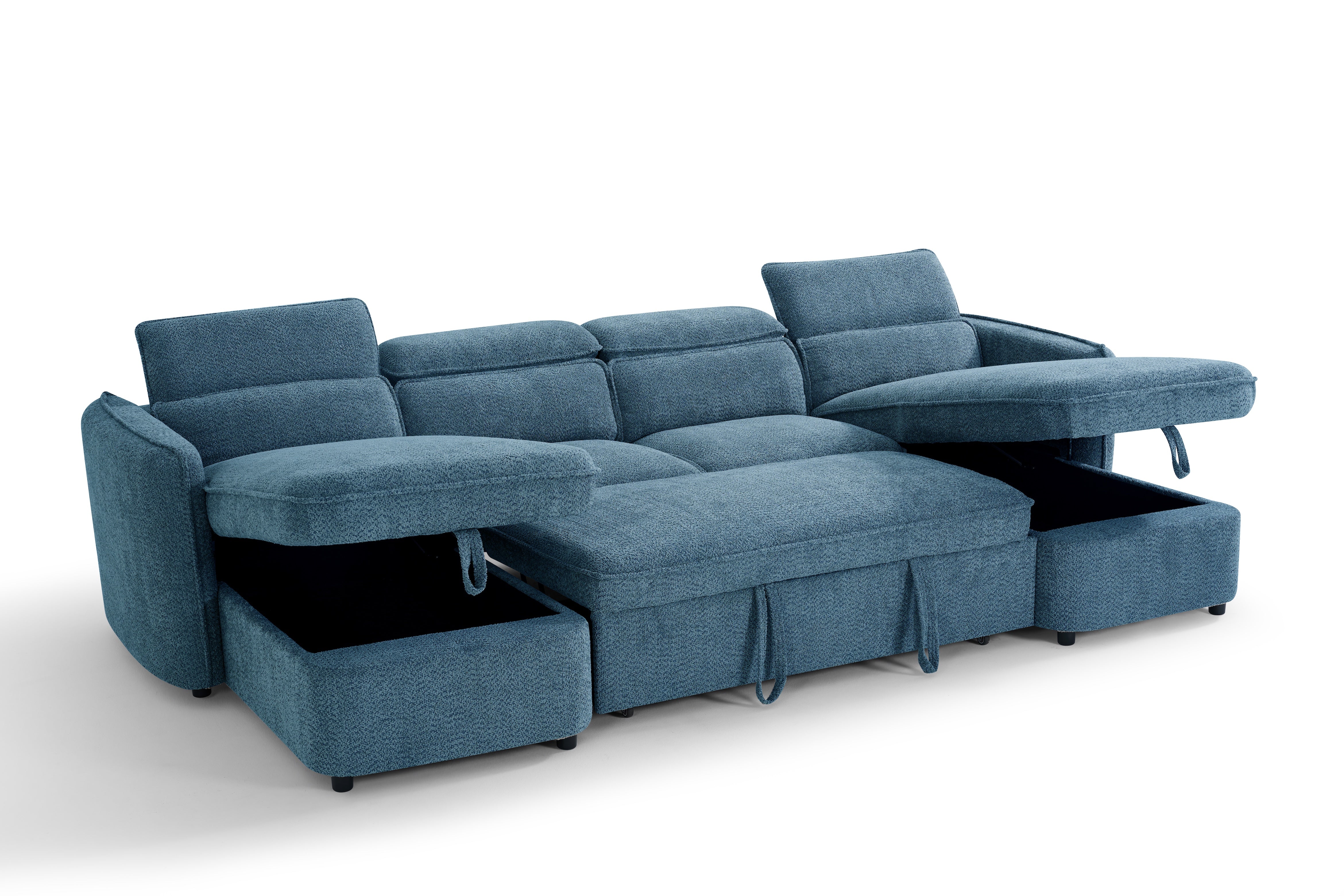 CAPRI U-Shape Sofa Bed With Storage