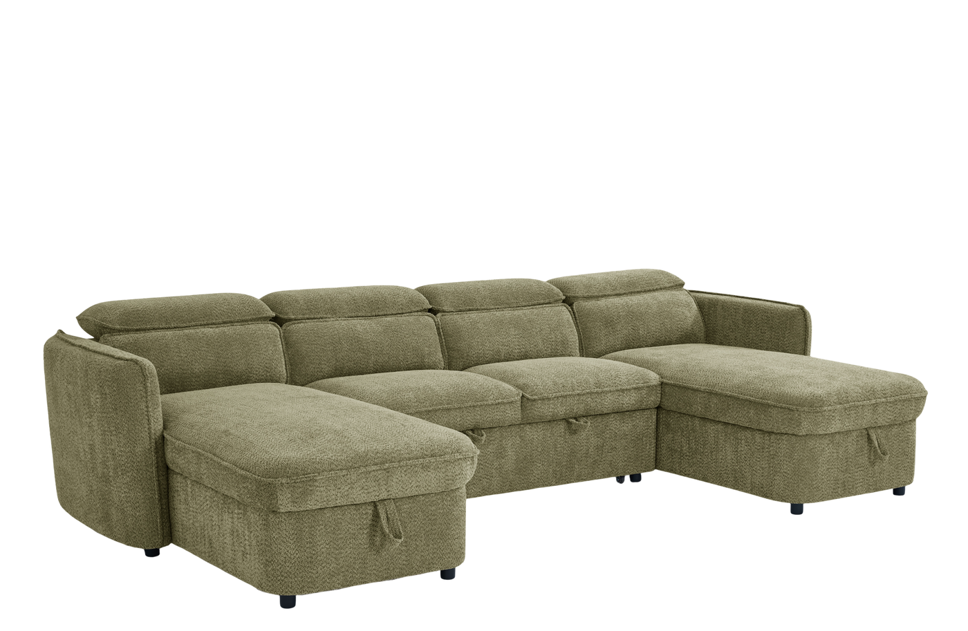 CAPRI U-Shape Sofa Bed With Storage