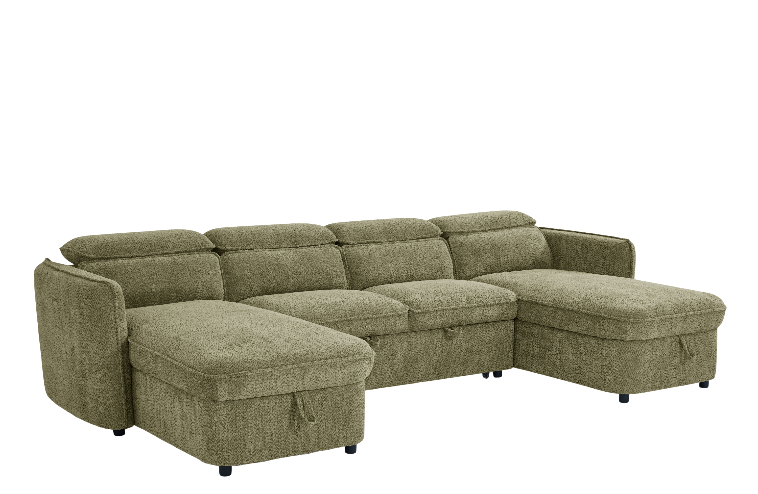 CAPRI U-Shape Sofa Bed With Storage