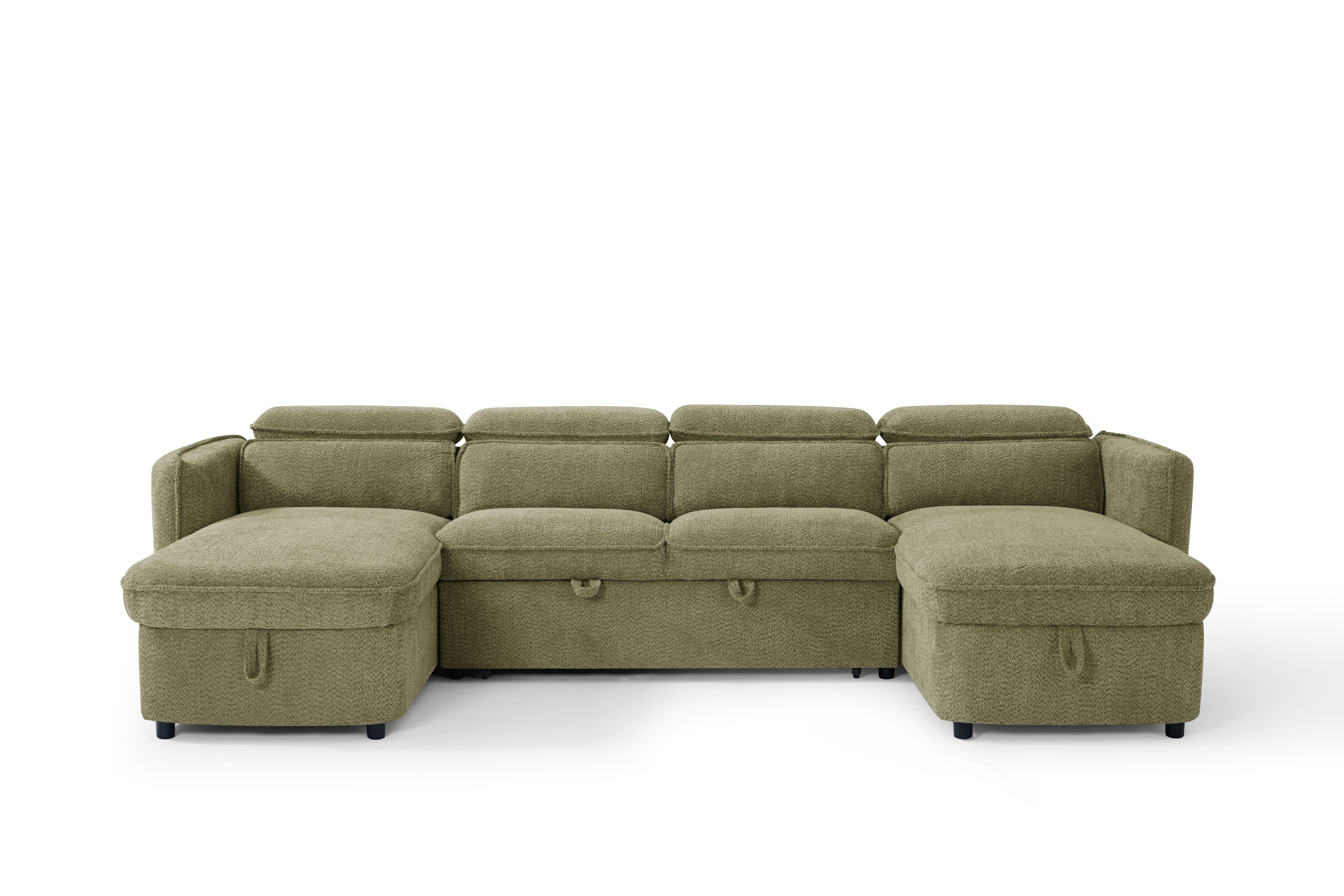 CAPRI U-Shape Sofa Bed With Storage