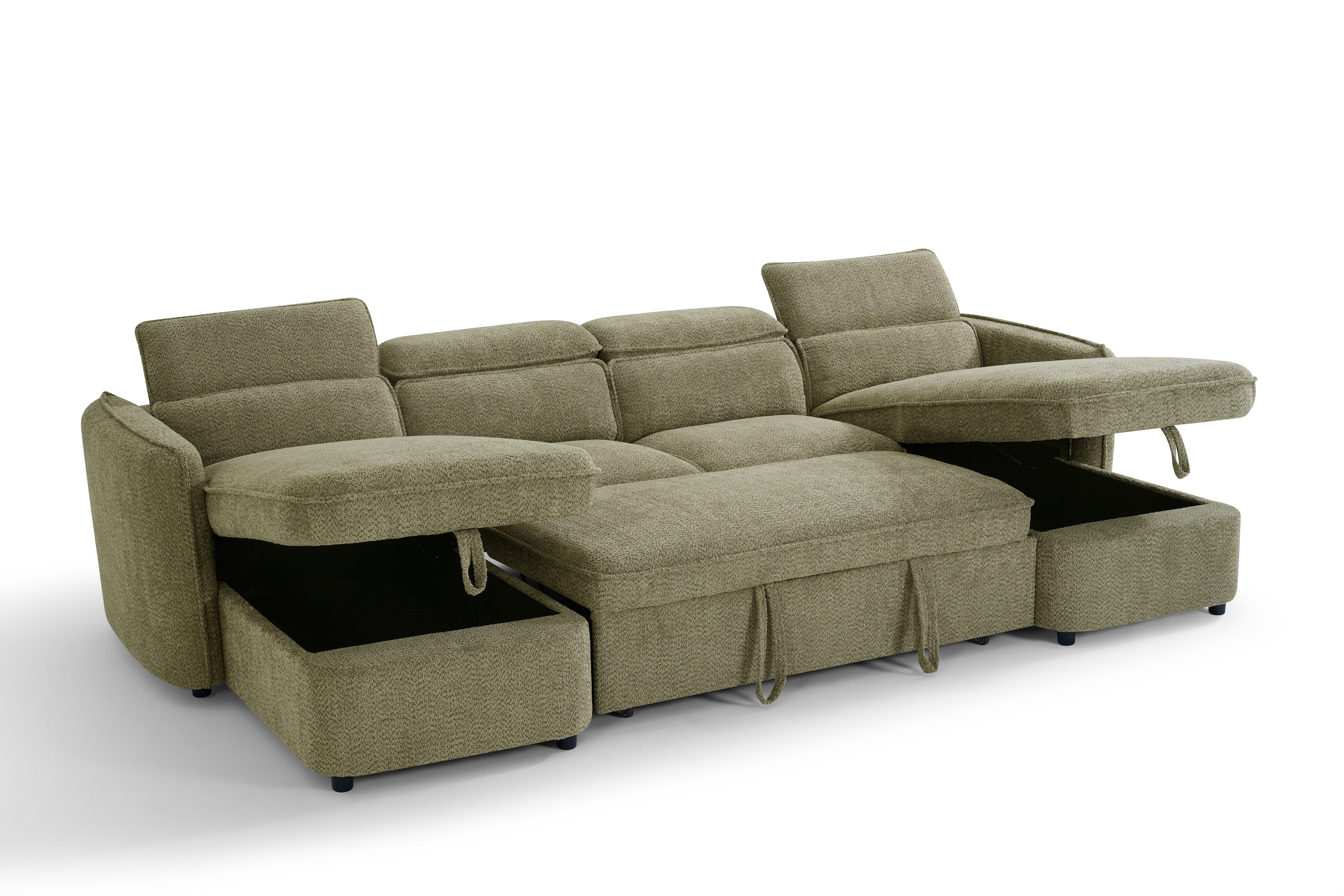 CAPRI U-Shape Sofa Bed With Storage