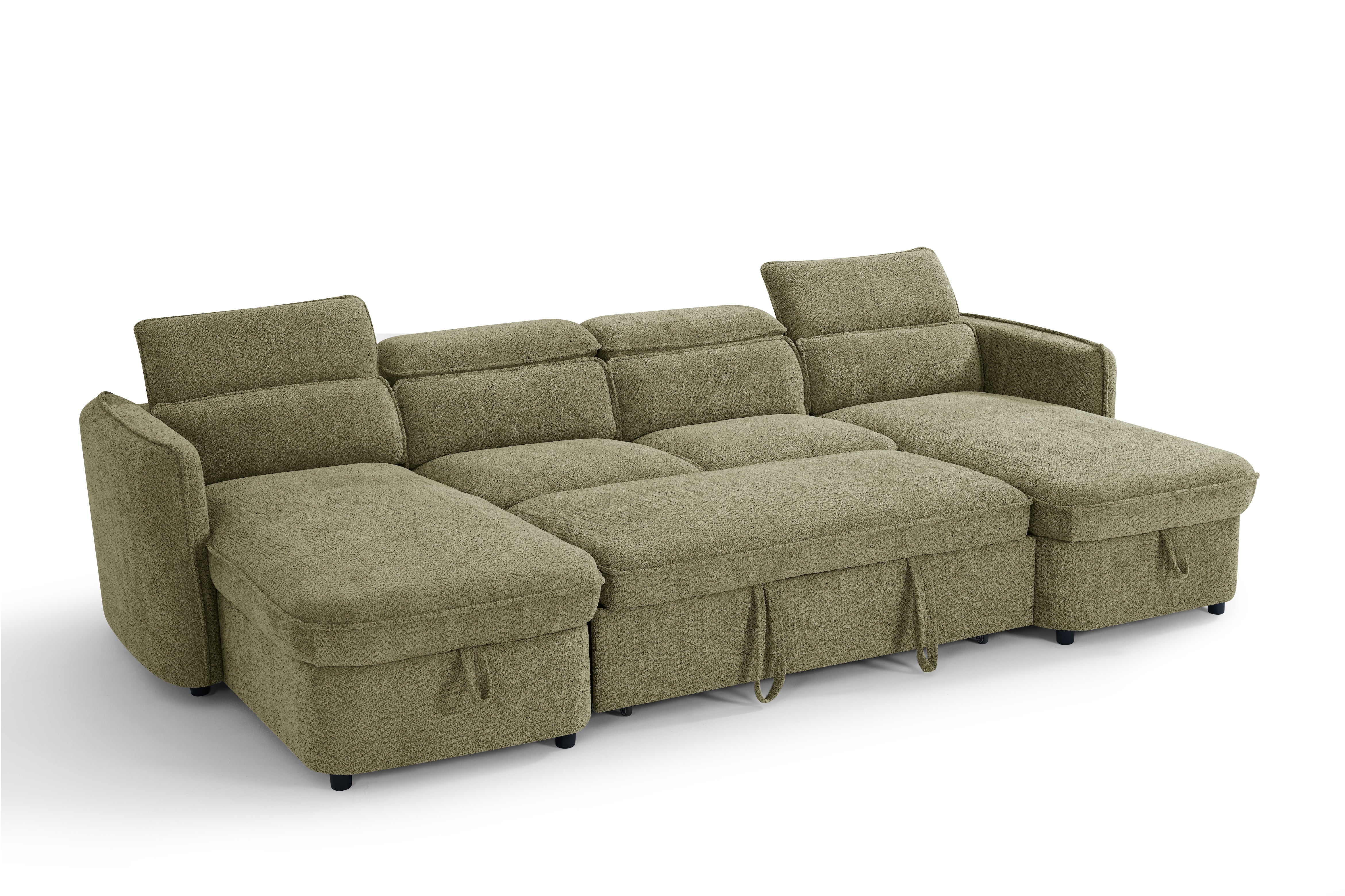 CAPRI U-Shape Sofa Bed With Storage