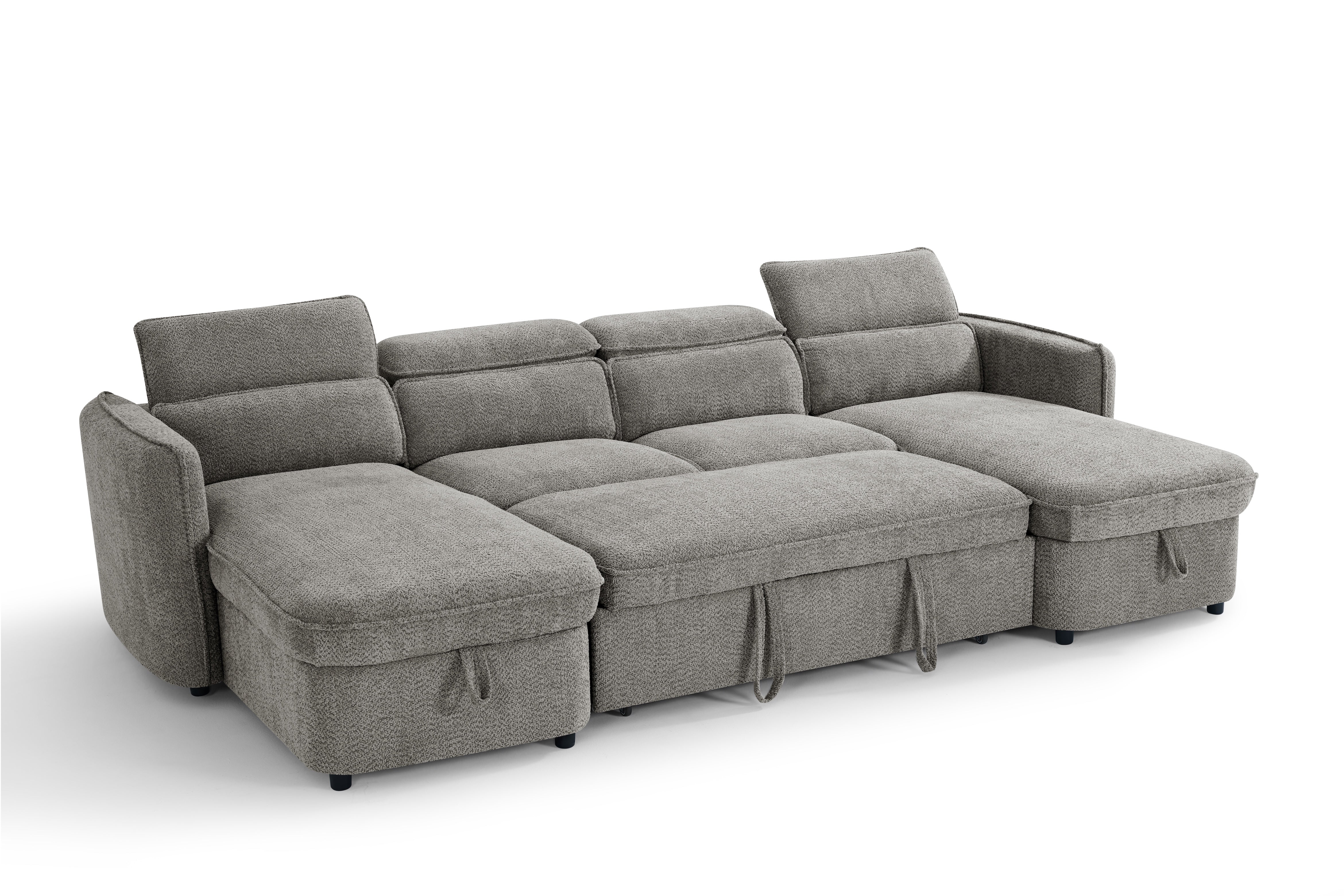 CAPRI U-Shape Sofa Bed With Storage