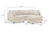 CARNABY U-Shape Sofa (Footstool Included)