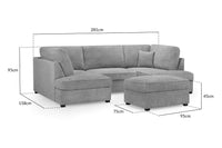 CARNABY U-Shape Sofa (Footstool Included)