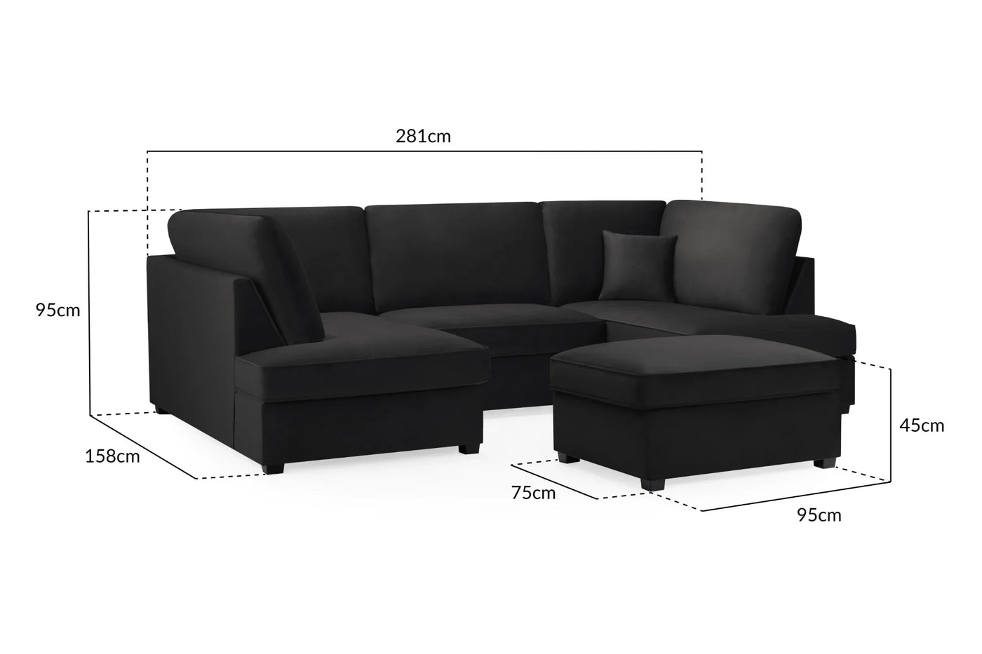 CARNABY U-Shape Sofa (Footstool Included)