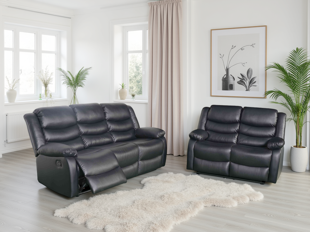Conrad 3+2 Manual Recliner Sofa Set – room photo