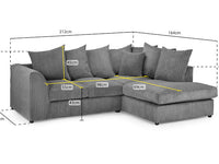 HARLEY Corner Sofa - Right Hand Facing