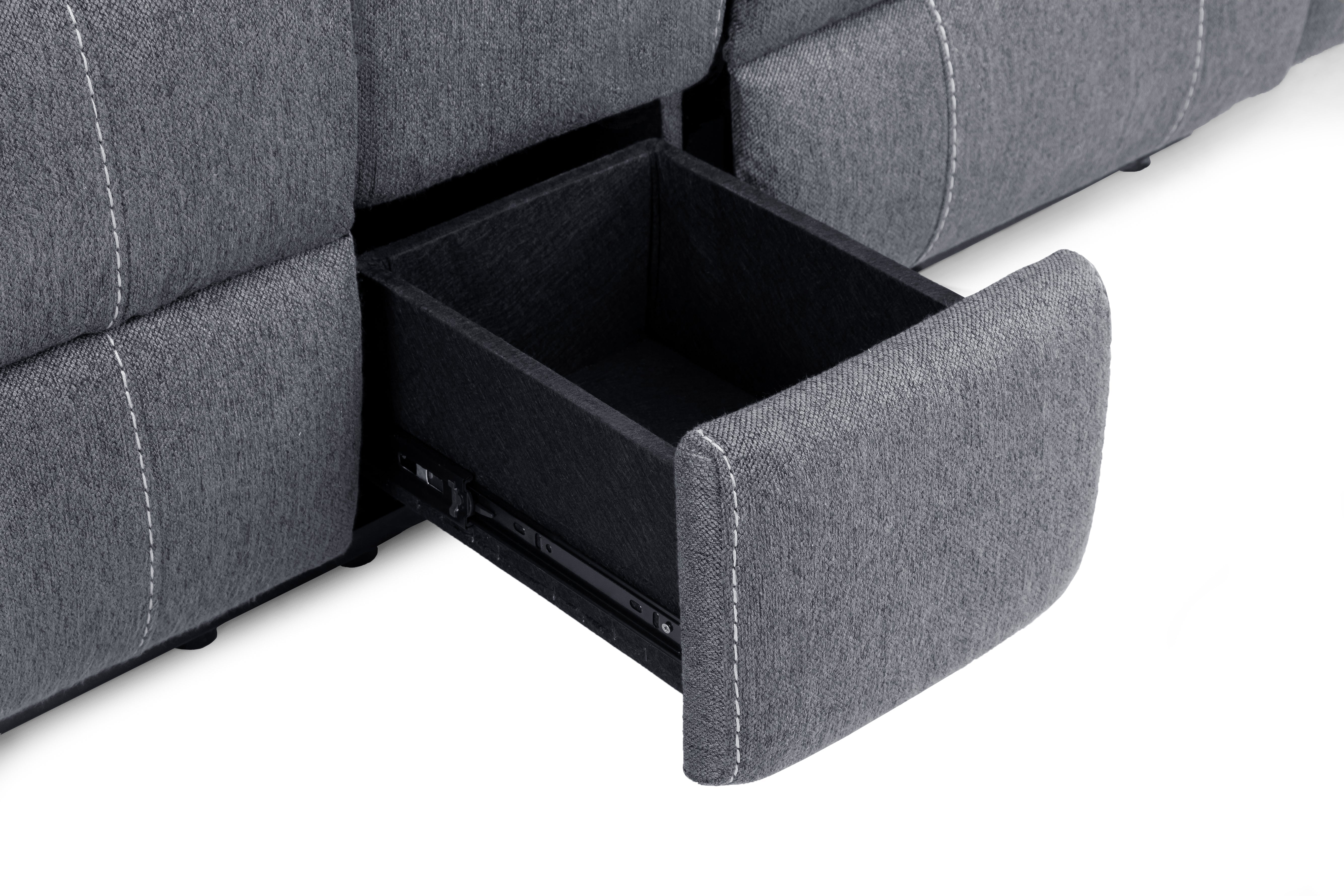 GALAXY TECH 2 Seater Power Recliner Sofa Set