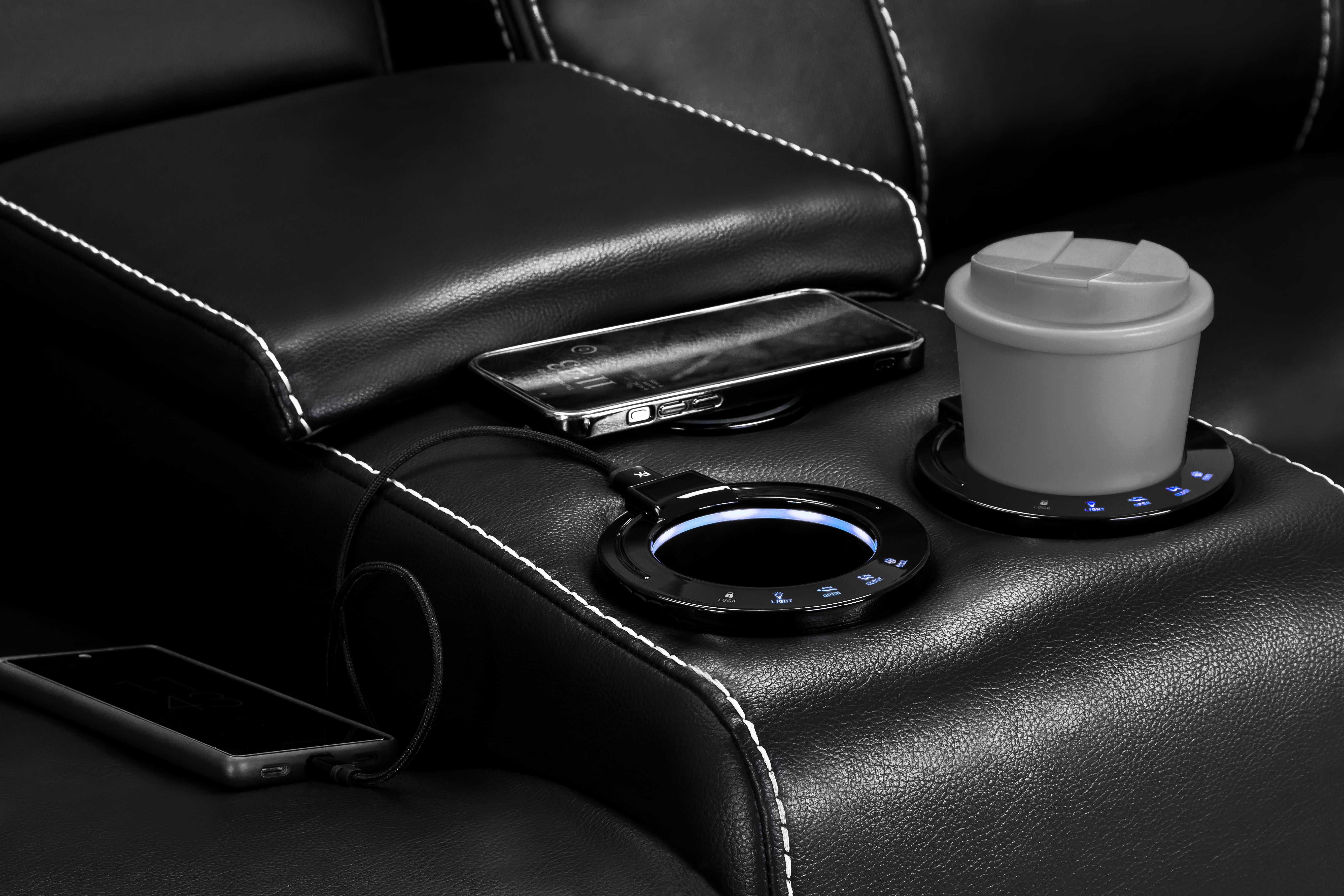 GALAXY TECH 2 Seater Power Recliner Sofa Set