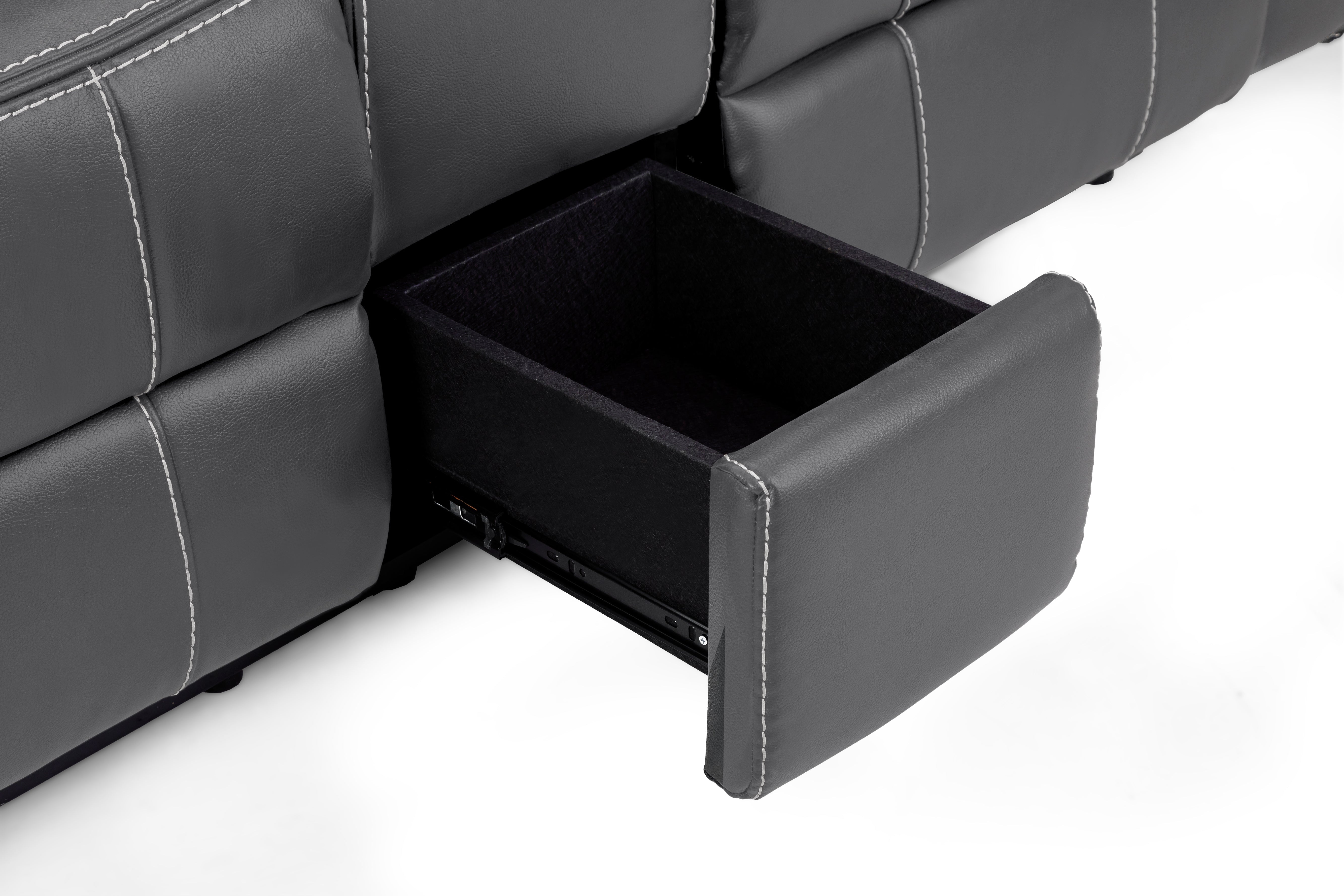 GALAXY TECH 2 Seater Power Recliner Sofa Set