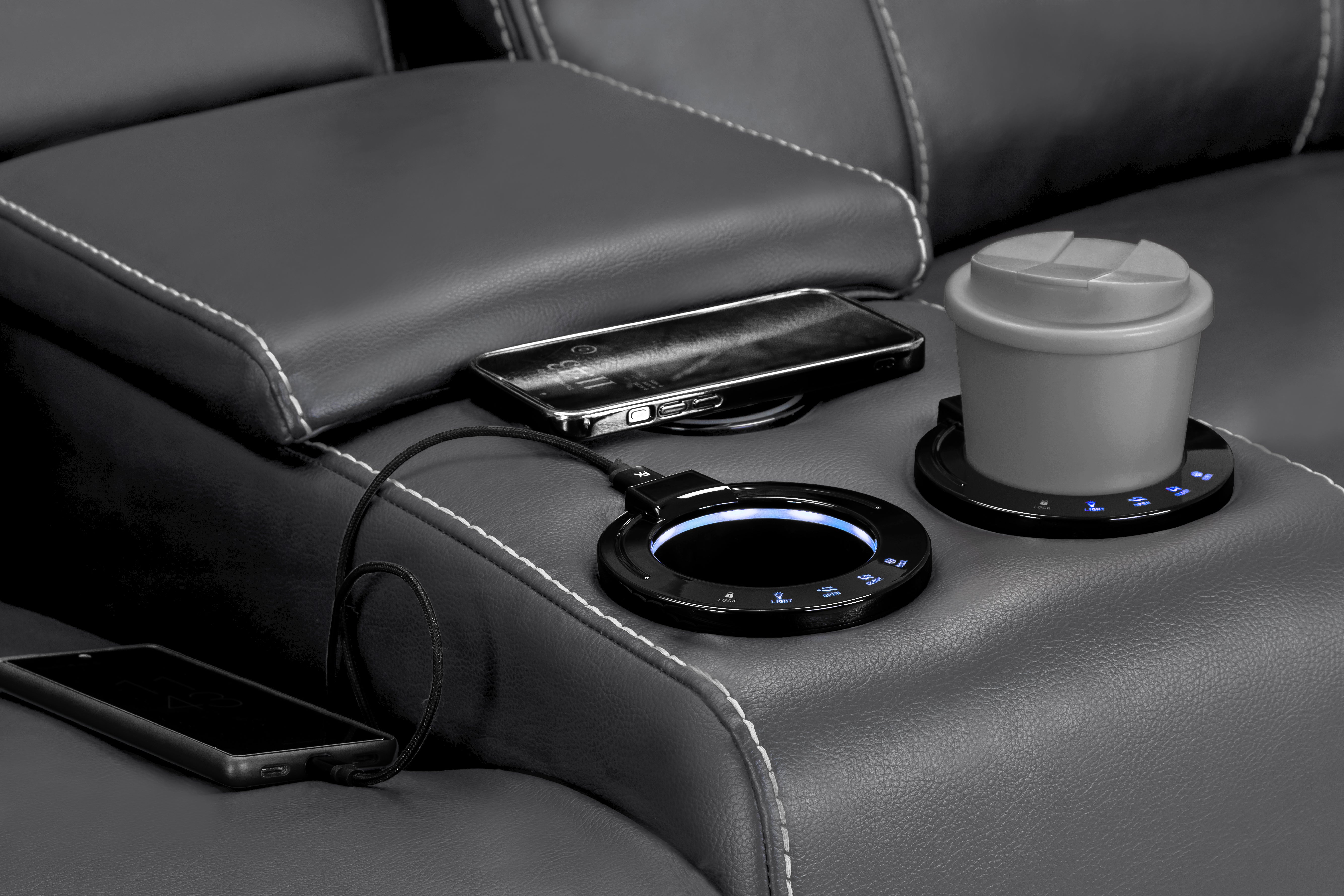 GALAXY TECH 2 Seater Power Recliner Sofa Set