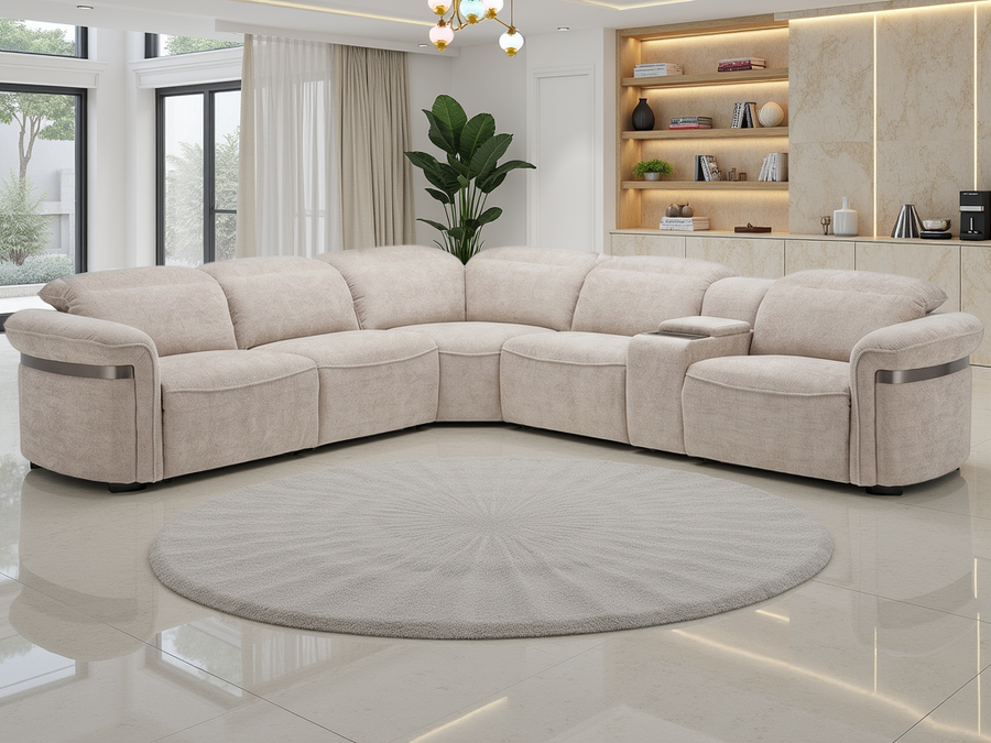 BICESTER Modular Electric Recliner Large Corner Sofa