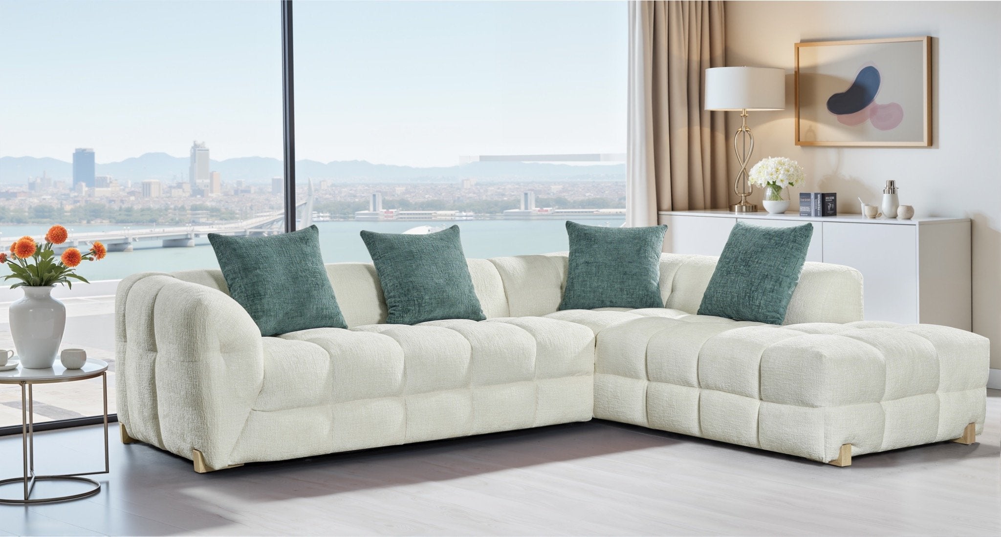 GENOA Large Chaise Sofa
