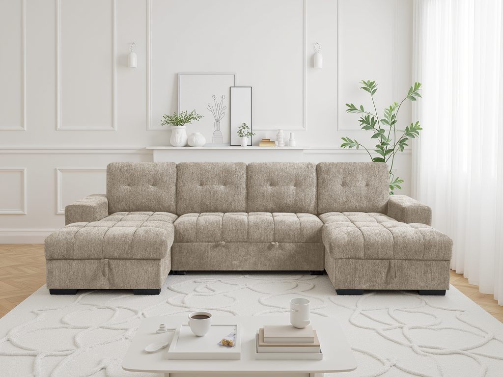 PALERMO U-Shape Sofa Bed