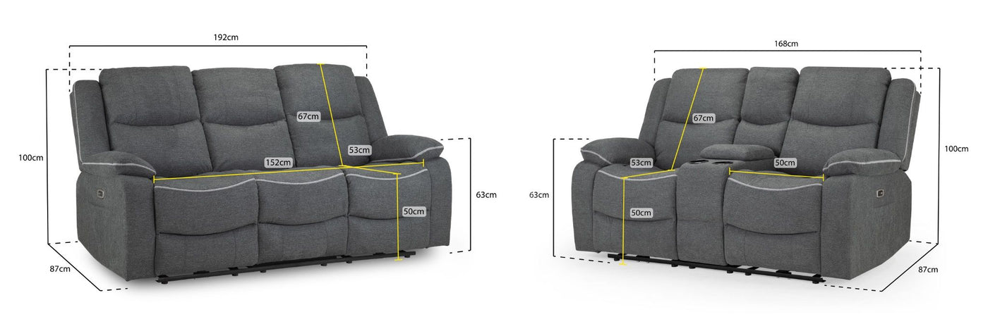 HARALD 3+2 Power Recliner