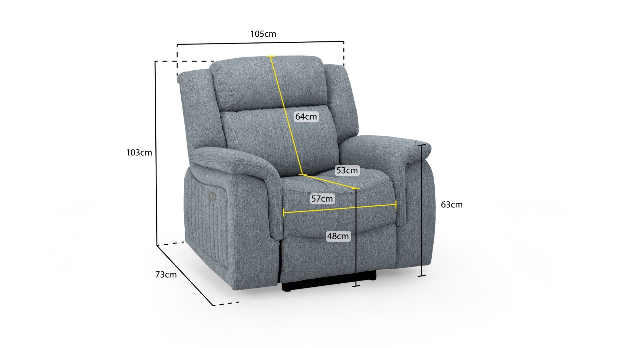 LINDEN 3&1&1 Power Recliner Sofa Set