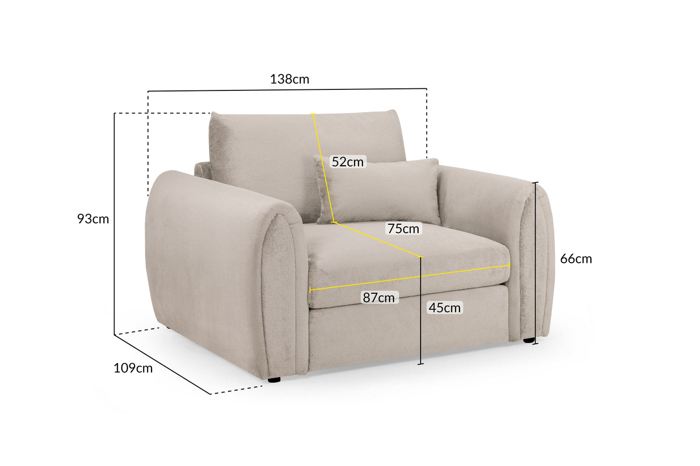 MIRABEL Corner Sofa - Right Hand Facing