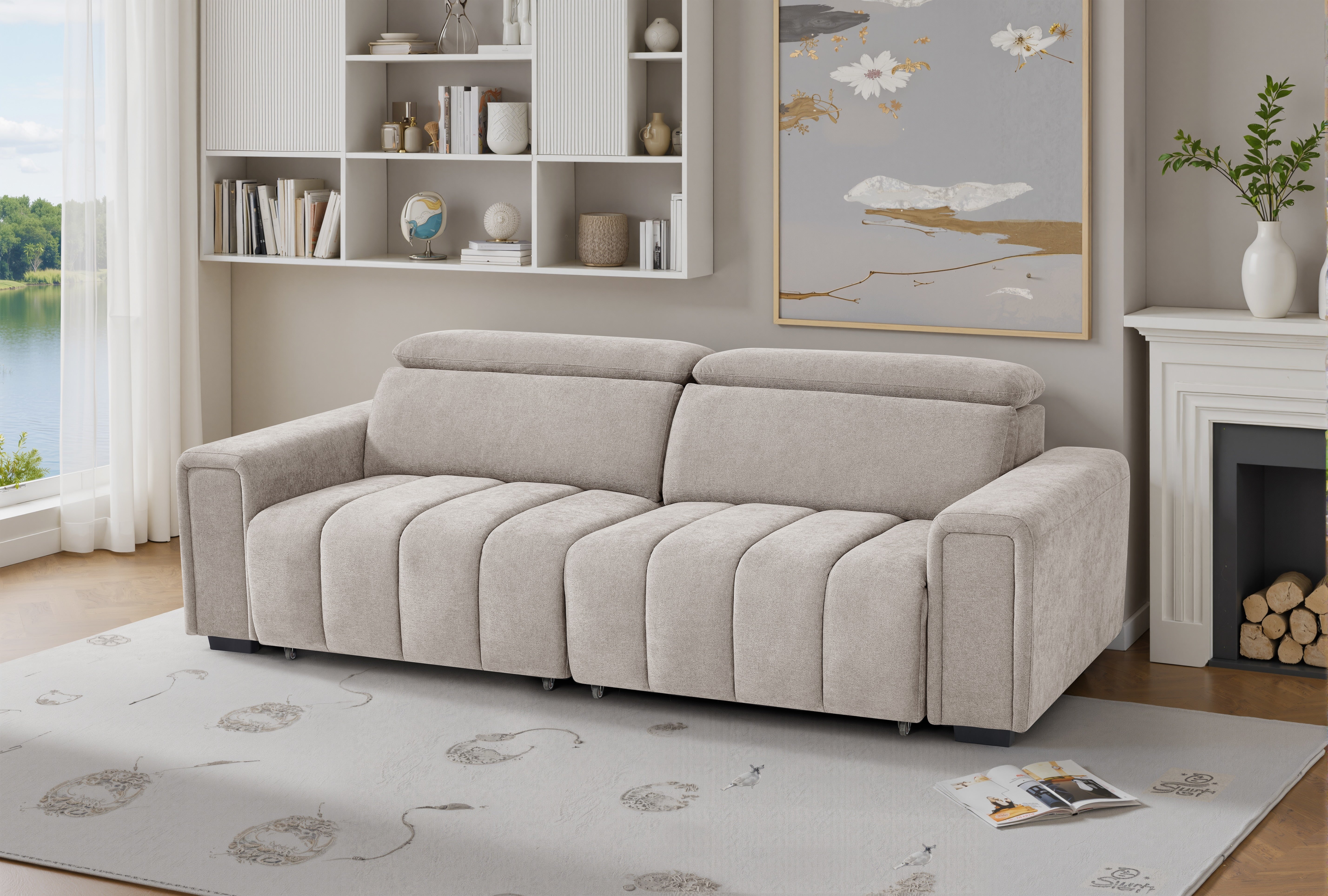 POLLY 3 Seater Recliner Sofa Bed