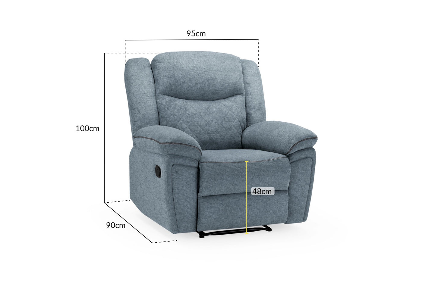 MYRA Manual Corner Recliner Sofa
