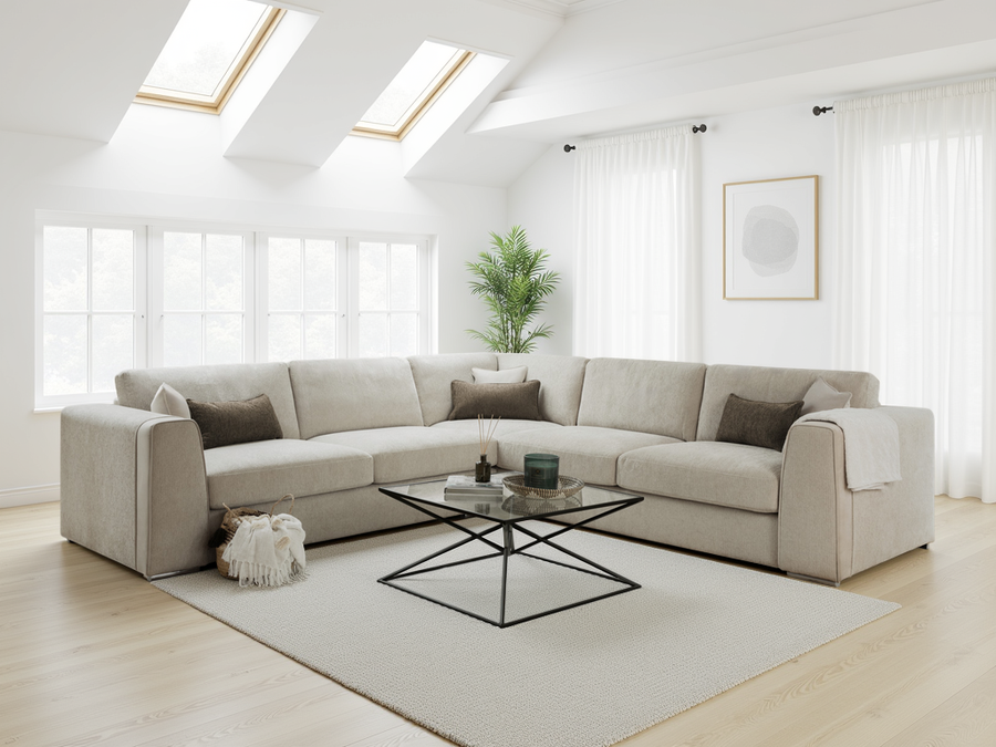 Naples Large Corner Sofa – room photo