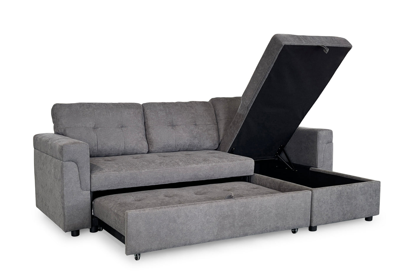 OMNIYA Reversible Chaise Sofa Bed