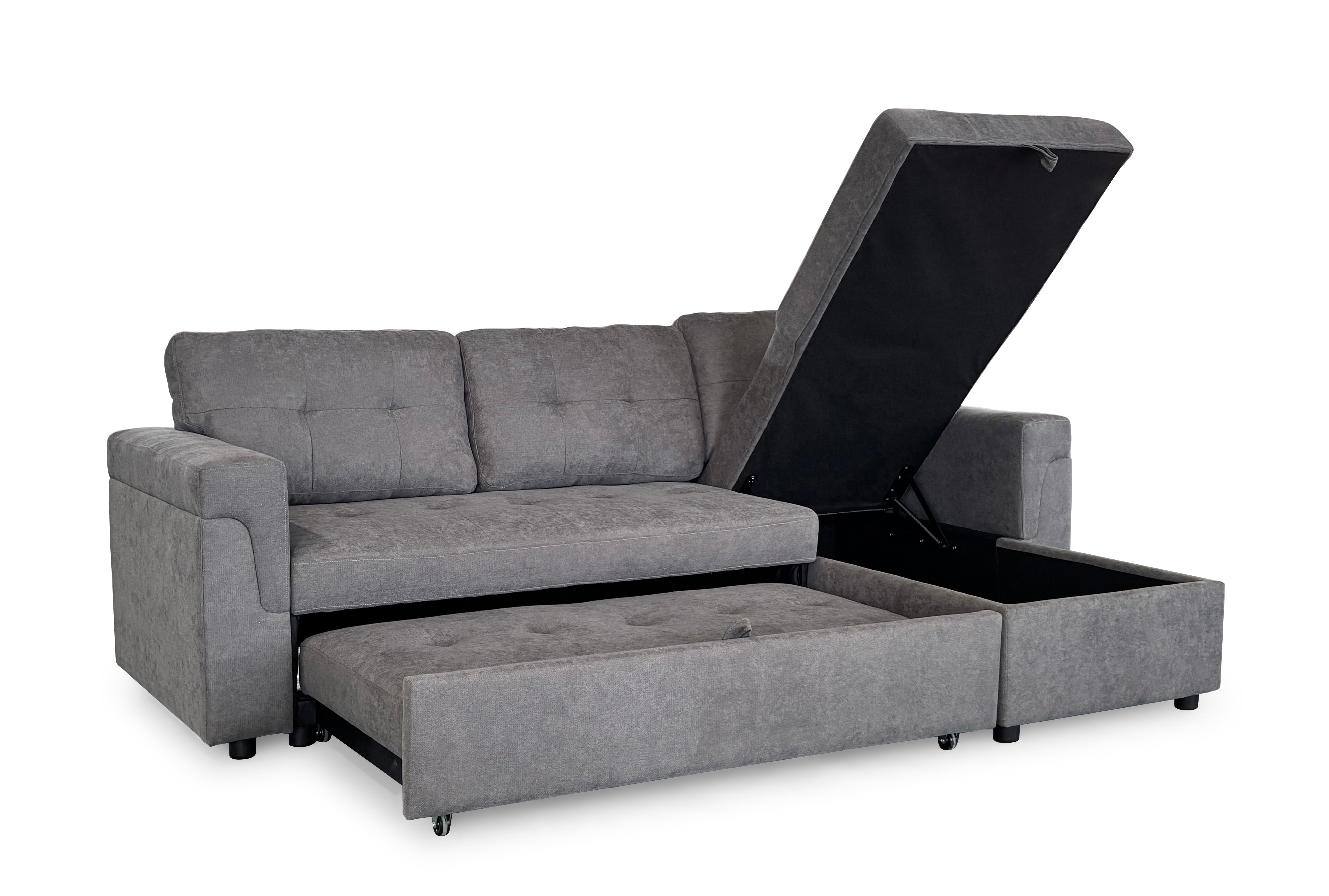 OMNIYA Reversible Chaise Sofa Bed
