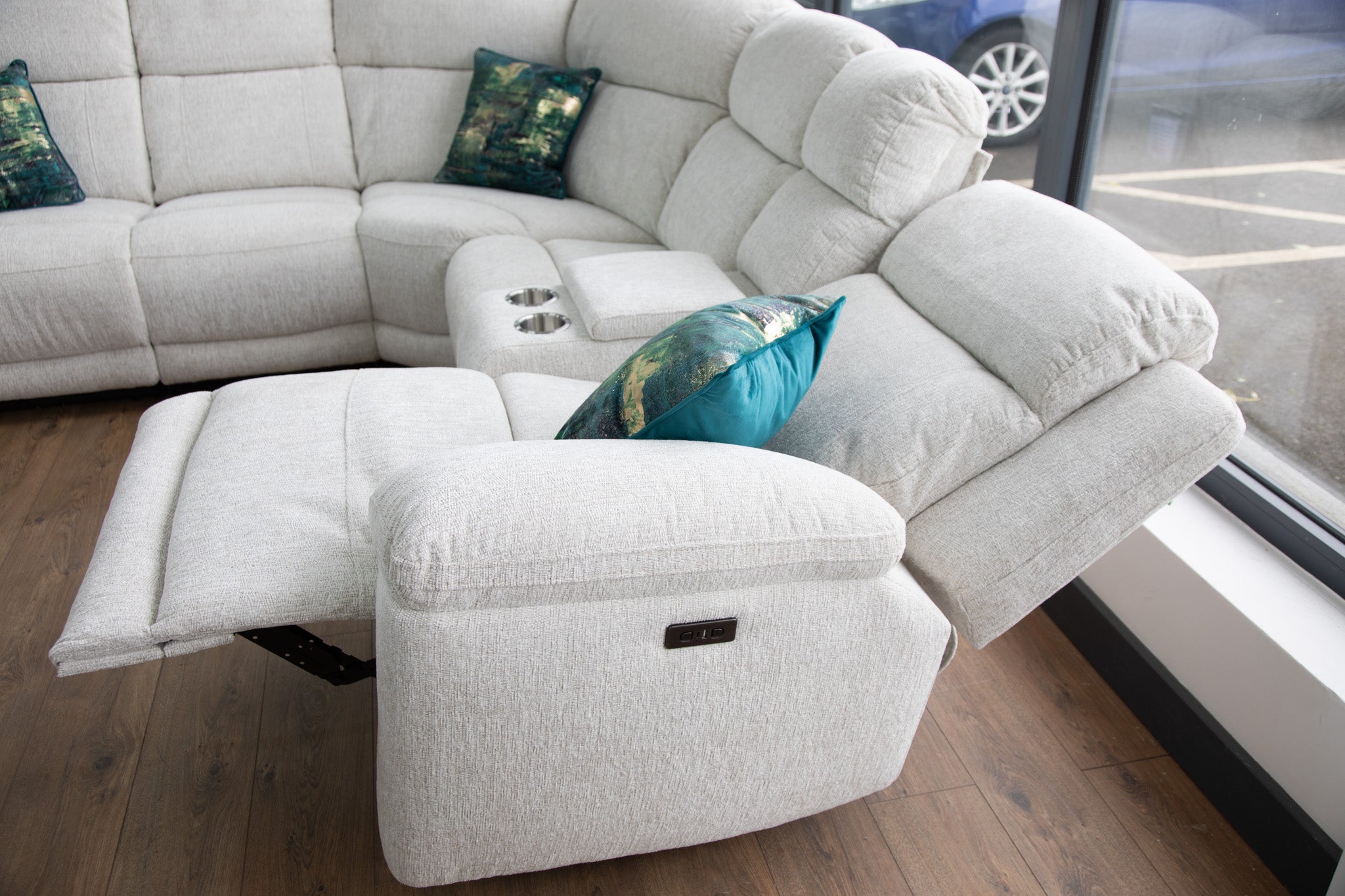 OWEN Power Recliner Corner Sofa