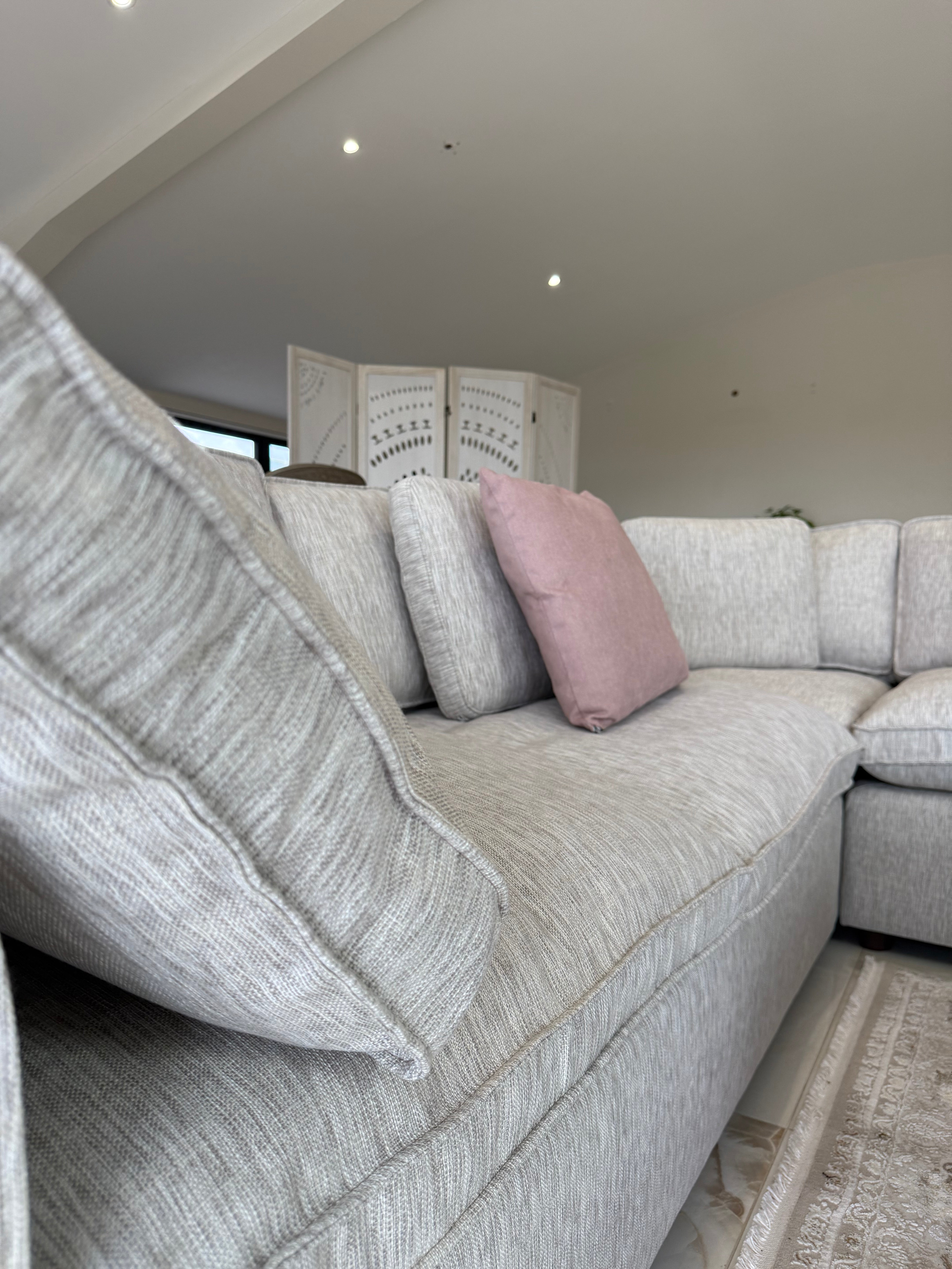 SAINT-TROPEZ Large Corner Sofa With Footstool