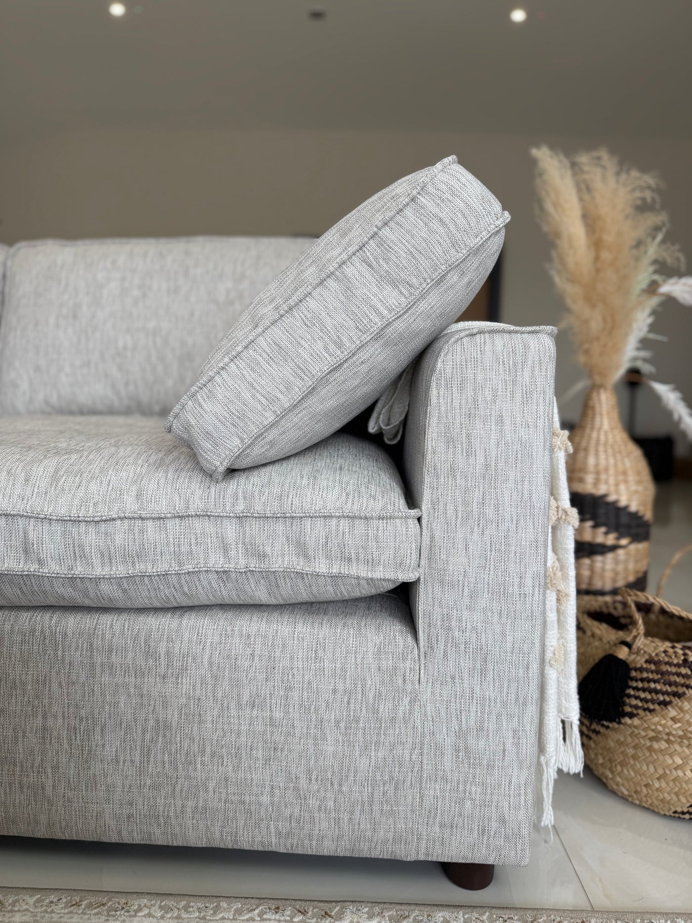 SAINT-TROPEZ Large Corner Sofa With Footstool