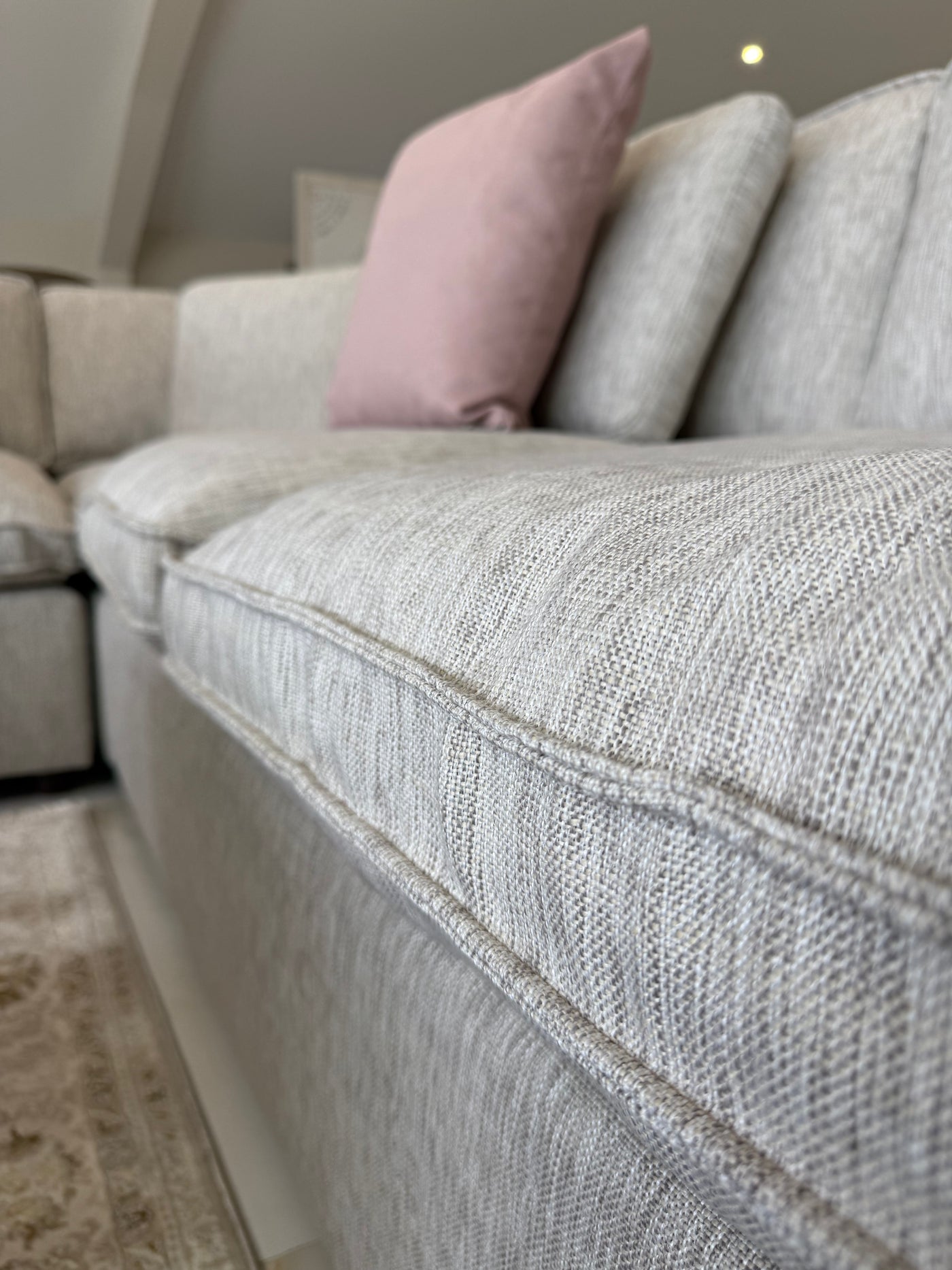 SAINT-TROPEZ Large Corner Sofa With Footstool