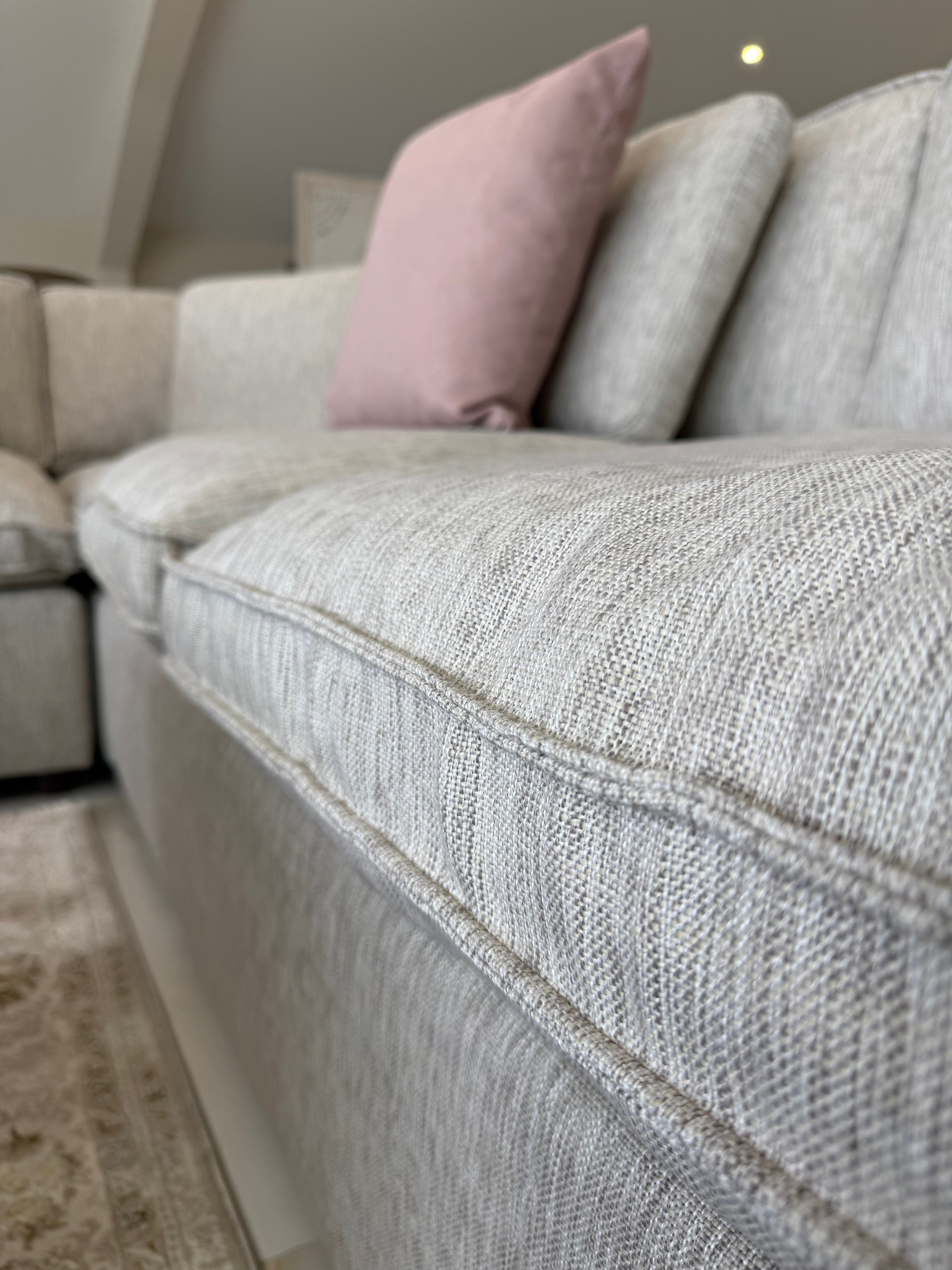 SAINT-TROPEZ Large Corner Sofa With Footstool
