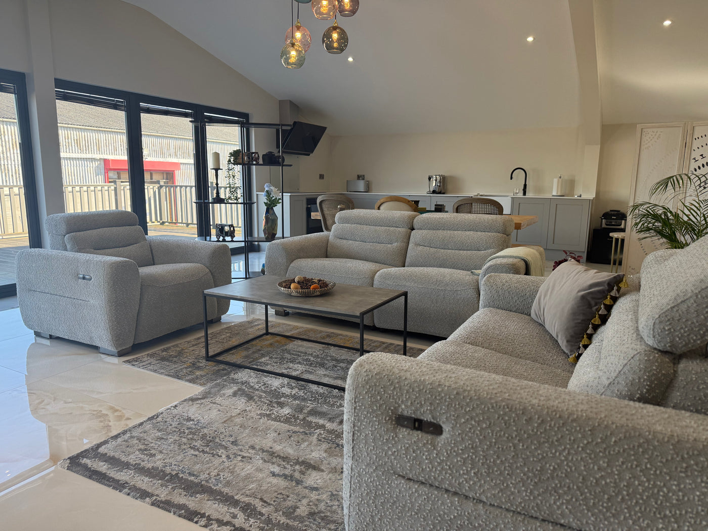 BEIJING Electric 3+2 Seater Recliner Sofa