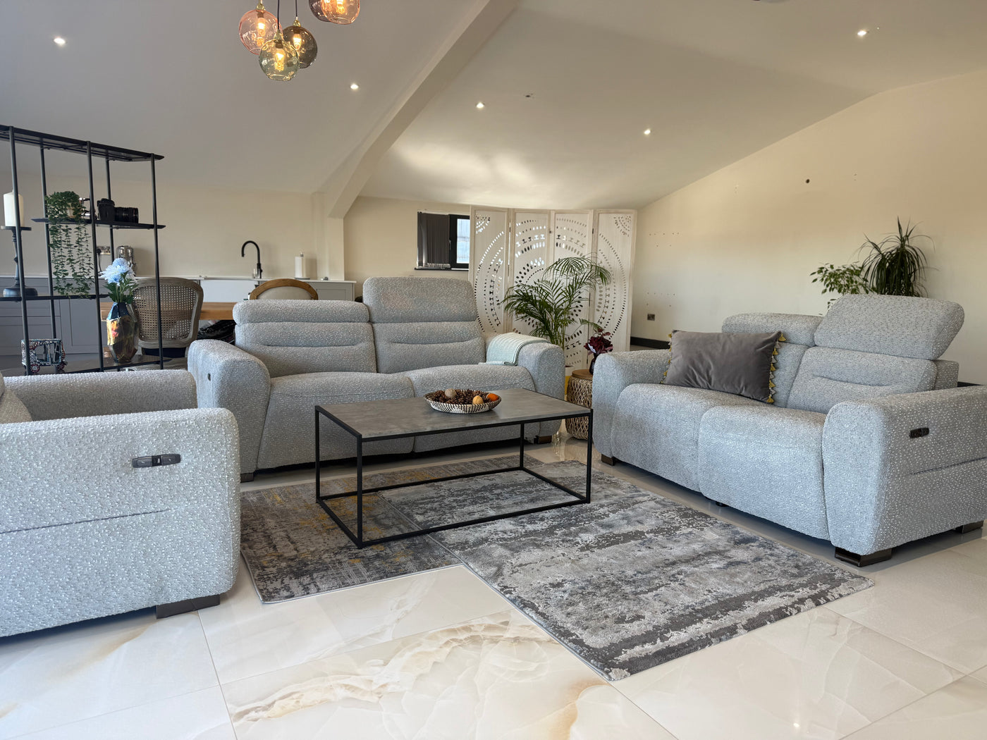 BEIJING Electric 3+2 Seater Recliner Sofa