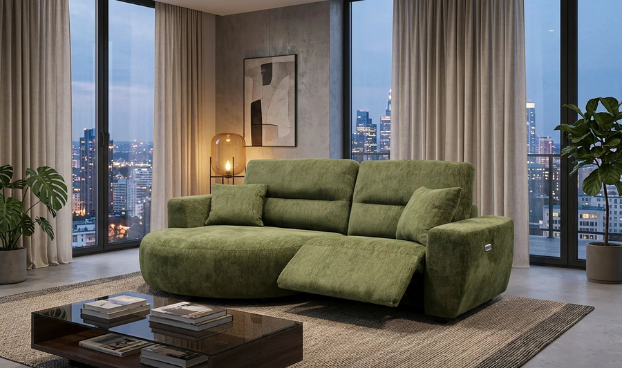 DENVER Electric Recliner Corner Sofa - Left Hand Facing