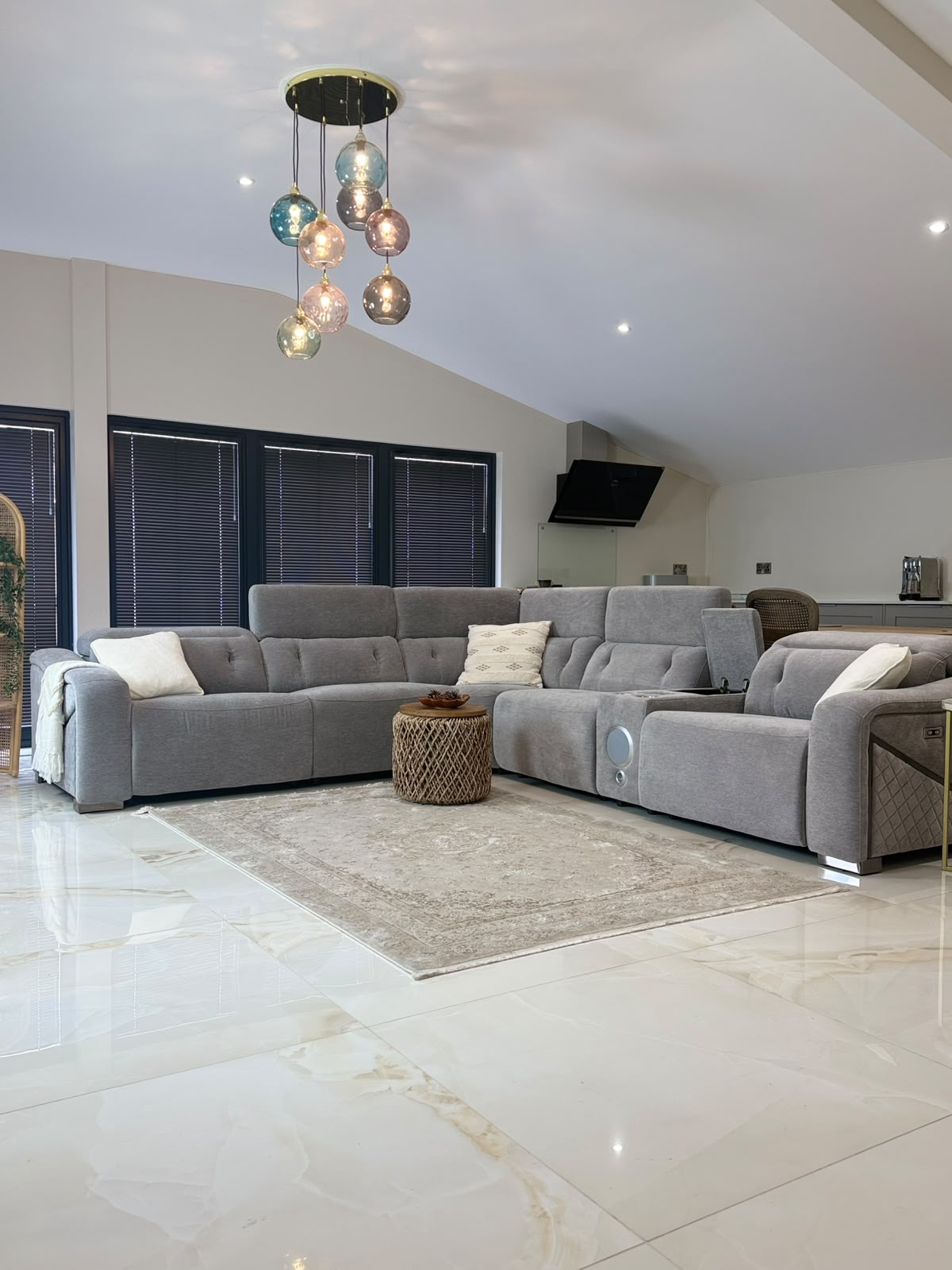 OHIO Modular Electric Recliner Large Corner Sofa