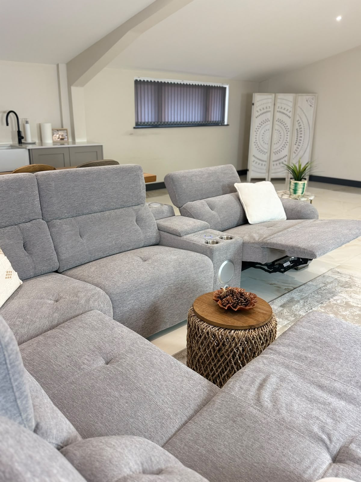 OHIO Modular Electric Recliner Large Corner Sofa