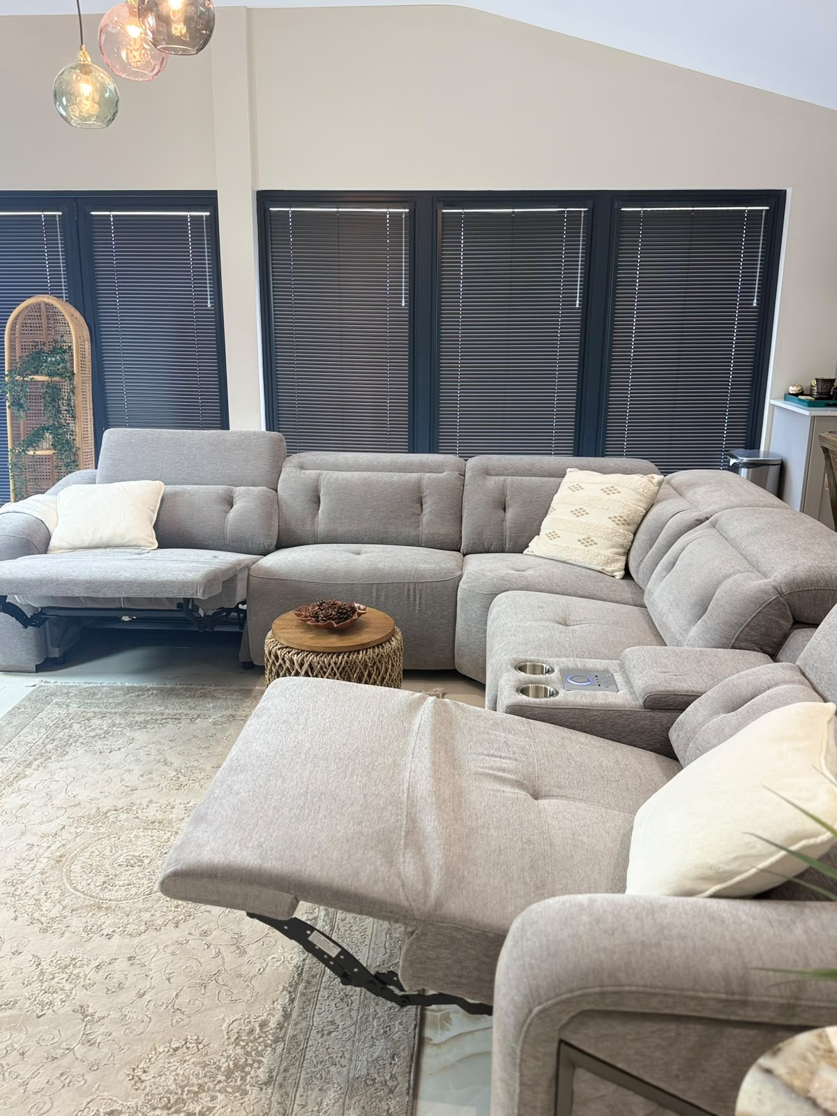 OHIO Modular Electric Recliner Large Corner Sofa