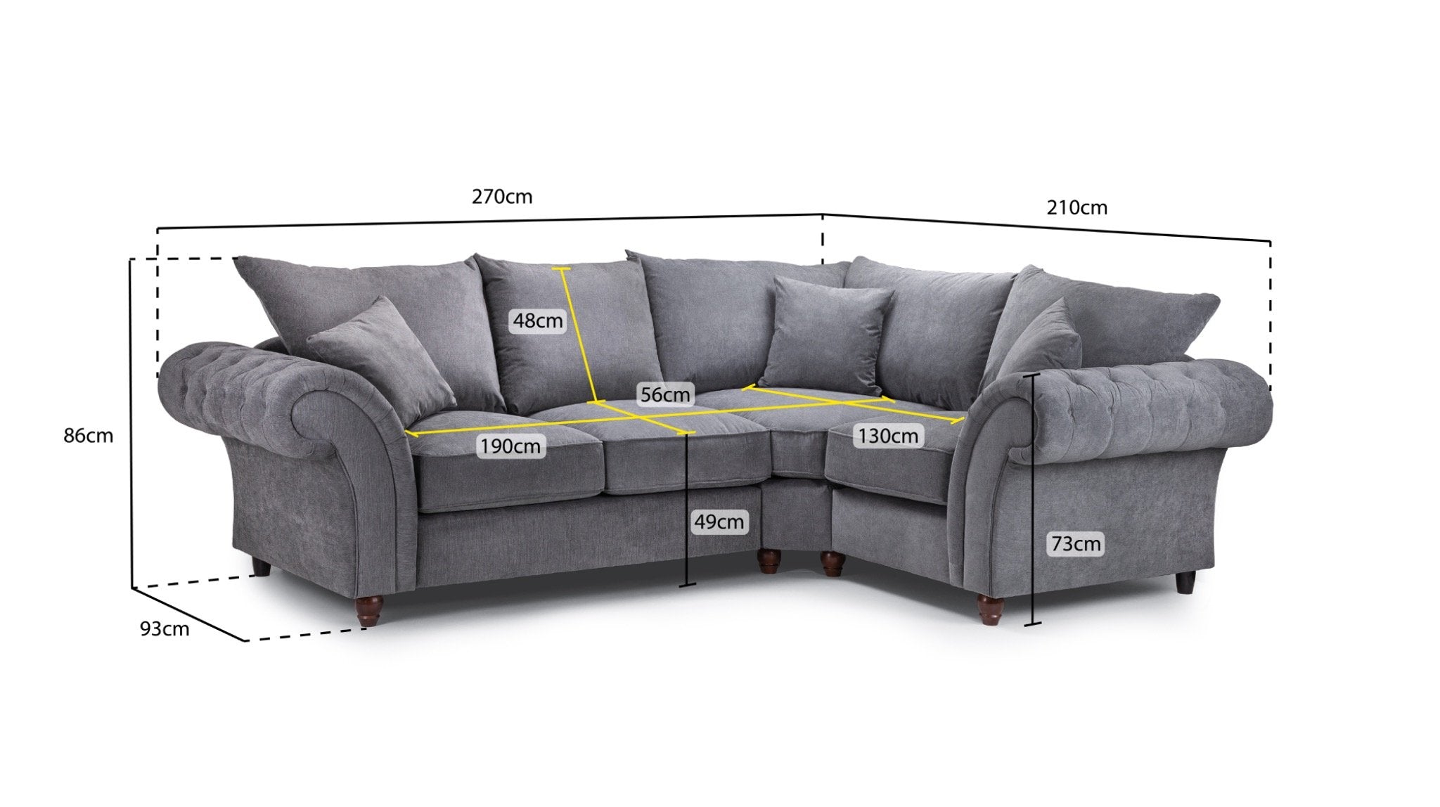 WINDSOR Corner Sofa - Right Hand Corner